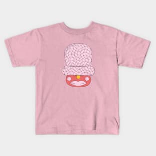 Pink Big Hat Granny Kids T-Shirt